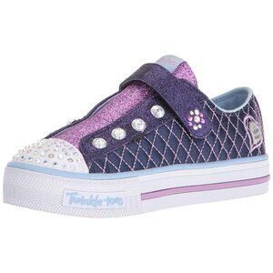 NEW Skechers Kid Twinkle Toes Sparkle Glitz Laceless Sneaker